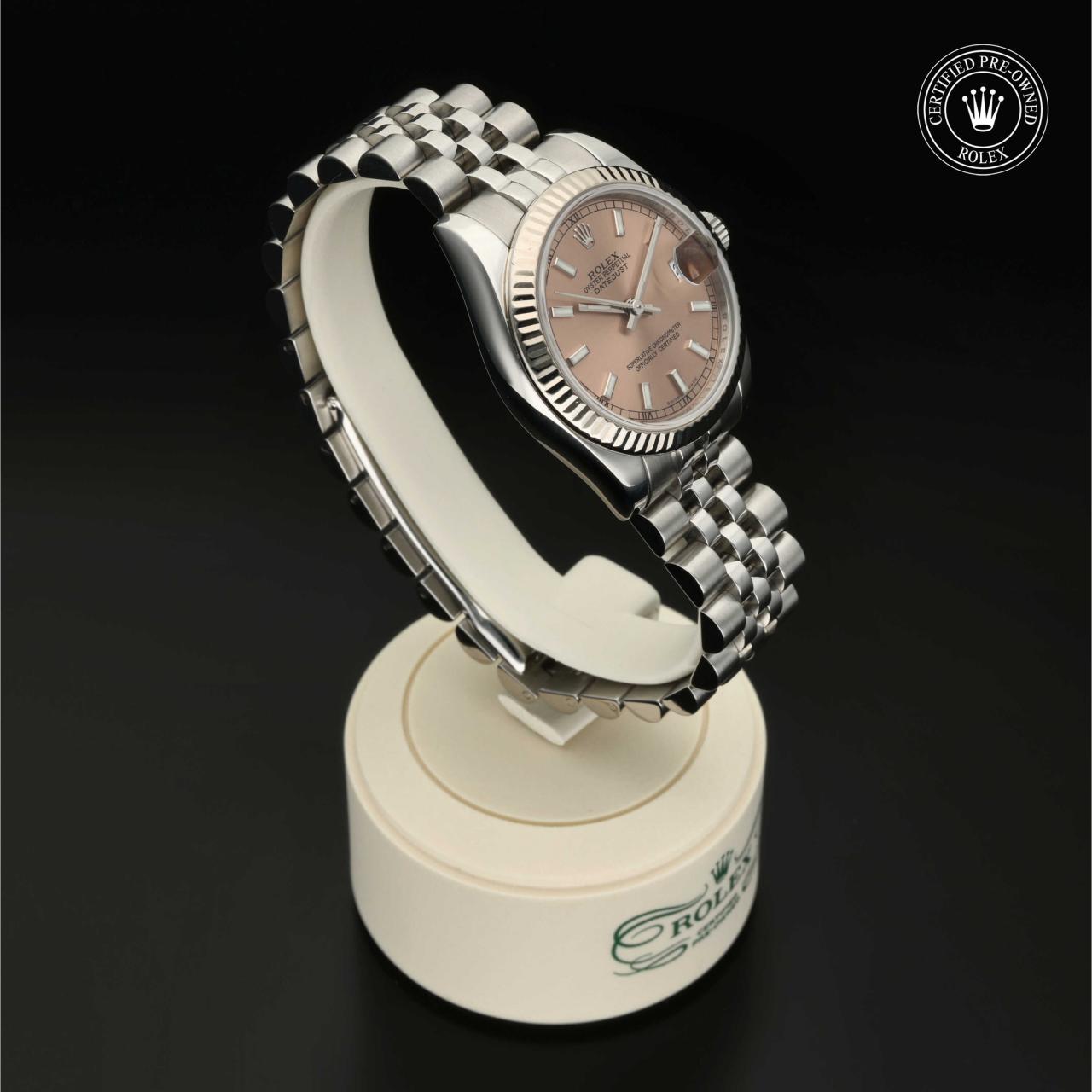 Rolex Certified Pre Owned Oyster Perpetual Datejust 31 in Rolesor weiB Kombination aus Edelstahl Oystersteel und WeiBgold M178274 0002 Blome Uhren
