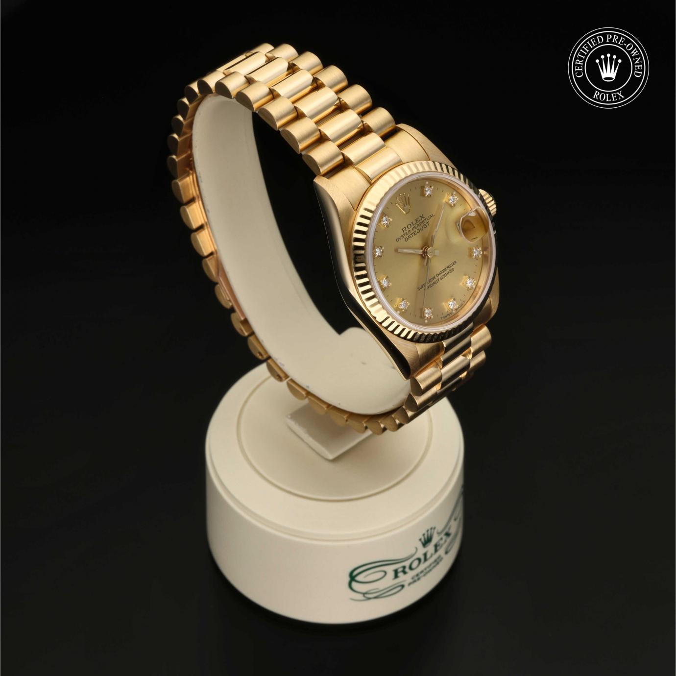 Rolex Oyster Perpetual  Datejust 31 68278 - 360 Grad Ansicht Bild 32