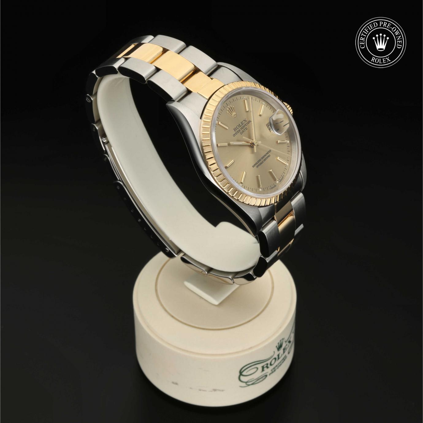 Rolex Oyster Perpetual Date 34 M15223-0016 Herrenuhr Bild 3