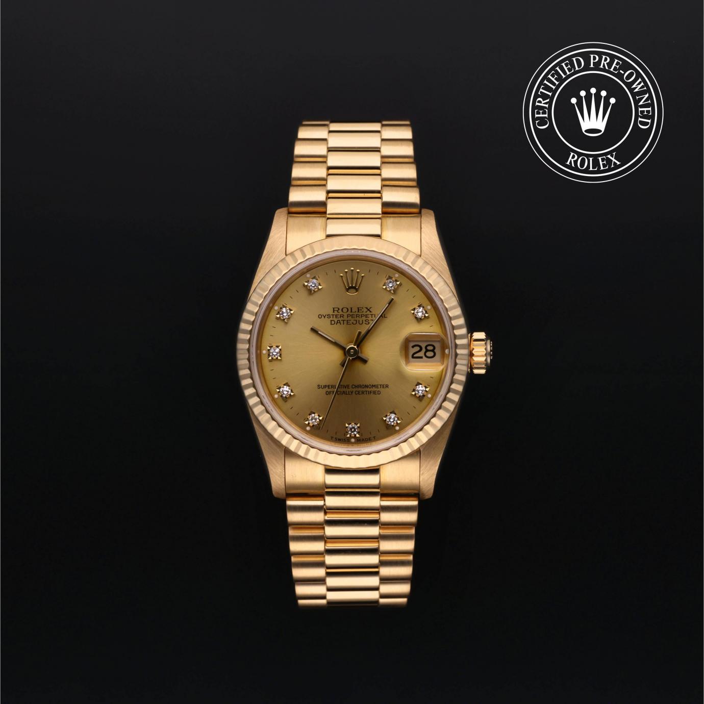 Rolex Oyster Perpetual  Datejust 31 68278 Herrenuhr Soldier