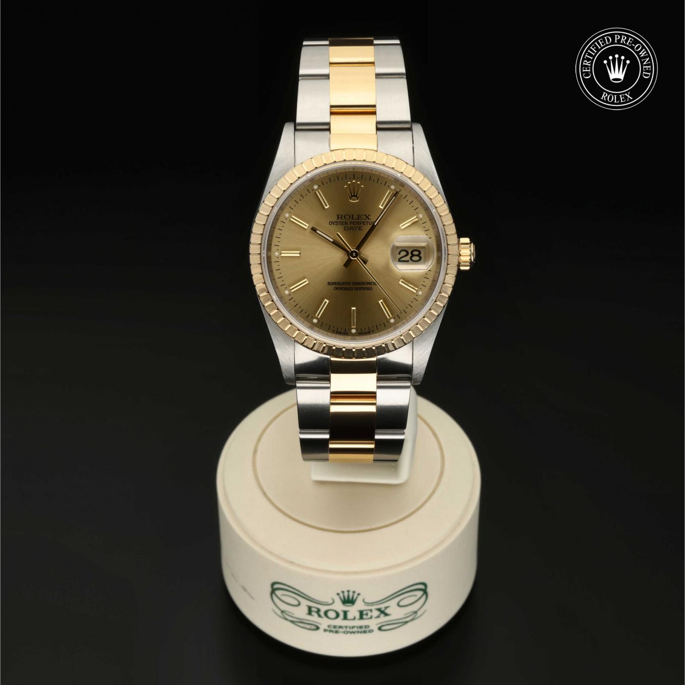 Rolex Oyster Perpetual Date 34 M15223-0016 Herrenuhr Bild 1