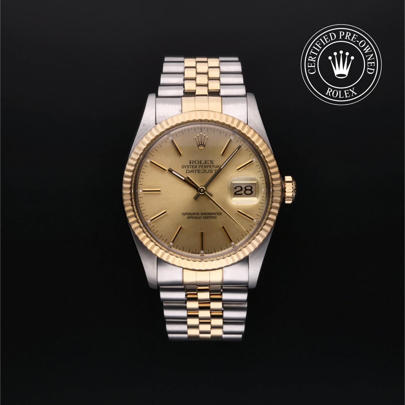 Rolex Oyster Perpetual Datejust 36 16013 Herrenuhr Soldier