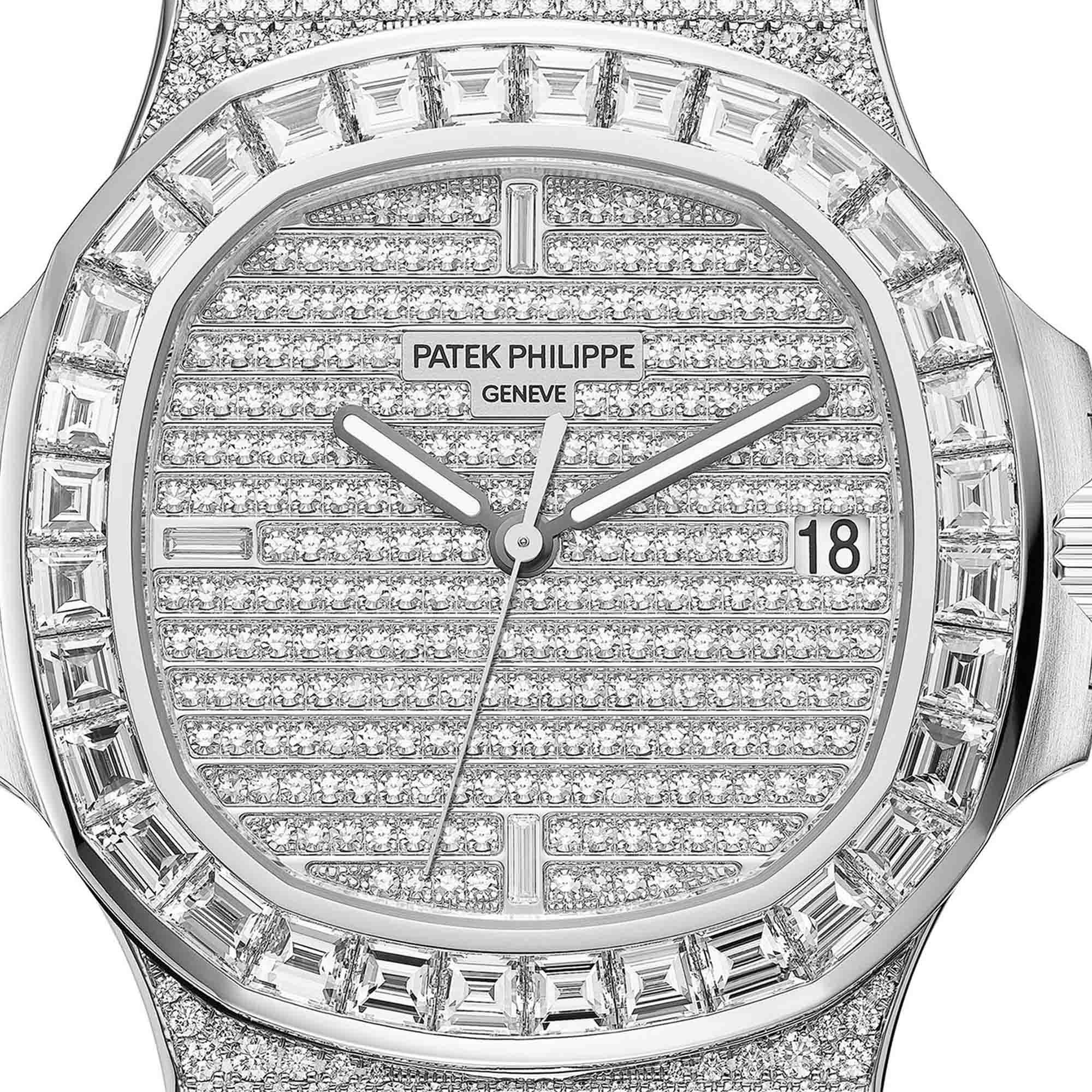 Iced out hotsell patek philippe nautilus