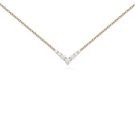 Gelbgold, Halsschmuck, Melissa Kaye Aria V Halskette Mini N2202A-Y