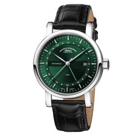 Unisex, Mühle Glashütte Teutonia II GMT M1-33-96-LB-I
