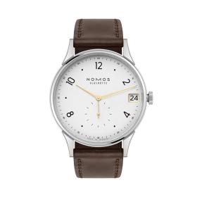 Unisex, NOMOS Glashütte Minimatik 39 Datum Gold 1251