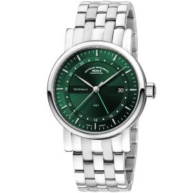 Unisex, Mühle Glashütte Teutonia II GMT M1-33-96-MB
