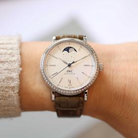 Damenuhr, Blome Preowned-Uhren IWC Portofino Automatik Moon Phase 37 IW459008