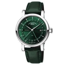 Unisex, Mühle Glashütte Teutonia II GMT M1-33-96-LB-II