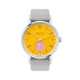 Unisex, NOMOS Glashütte Tangente 38 Datum Katzengold  179.S8