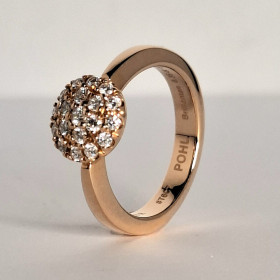 Roségold, Ringe, Jochen Pohl JOCHEN POHL Ring 750/- RG Diamanten im Brillantschliff G IF 0,35 ct RW 53,5 # T6C7