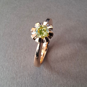 Roségold, Ringe, Jochen Pohl JOCHEN POHL Ring 750/- RG 0,44 ct RW 54,5 # C6-5 VIII