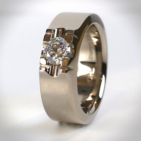         Weißgold, Ringe, Jochen Pohl JOCHEN POHL Ring 750/- WG Diamant im Brillantschliff D vvs1 0,60ct RW 55 # 202