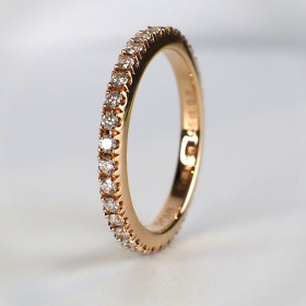        Roségold, Ringe, Jochen Pohl JOCHEN POHL Ring 750/- RG Diamanten im Brillantschliff G IF 0,56 ct RW 54,5 # 1
