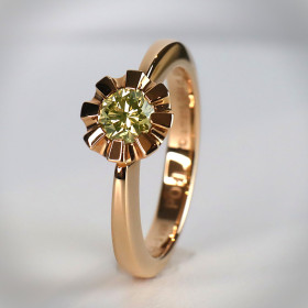         Roségold, Ringe, Jochen Pohl JOCHEN POHL Ring 750/- RG 0,44 ct RW 54,5 # C6-5 VIII