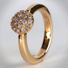         Roségold, Ringe, Jochen Pohl JOCHEN POHL Ring 750/-RG Diamanten im Brillantschliff G IF 0,27 ct RW 53 # T6C6