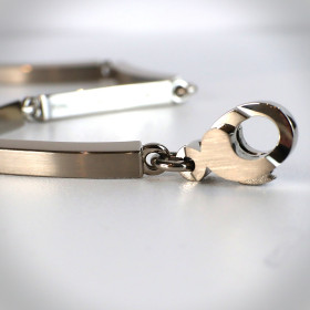         Weißgold, Armschmuck, Jochen Pohl JOCHEN POHL Armband 750/-WG poliert/matt 18,9 cm # LINE X