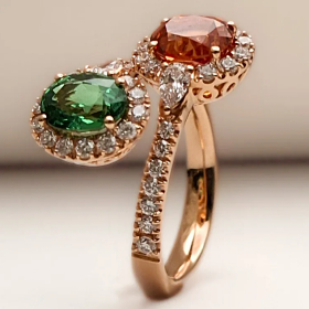         Roségold, Ringe, Catherine Sauvage Ring 004-5119