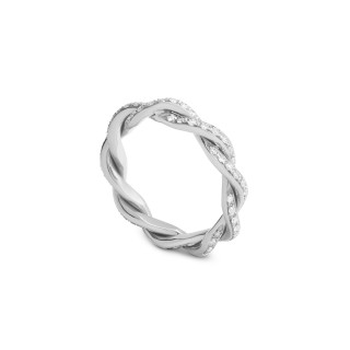 Weißgold, Ringe, Grimaldo Corda Maxi Ring, Ref: CO-RG04WD-03
