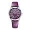 Leder, Edelstahl, Violett