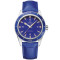 Leder, Platin, Blau