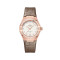 Leder, Rotgold, Beige