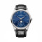 Leder, Edelstahl, Blau