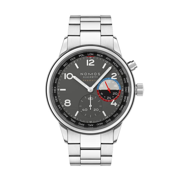 Unisex, Automatik,  NOMOS Glashütte Club Sport Neomatik Weltzeit Volcano 