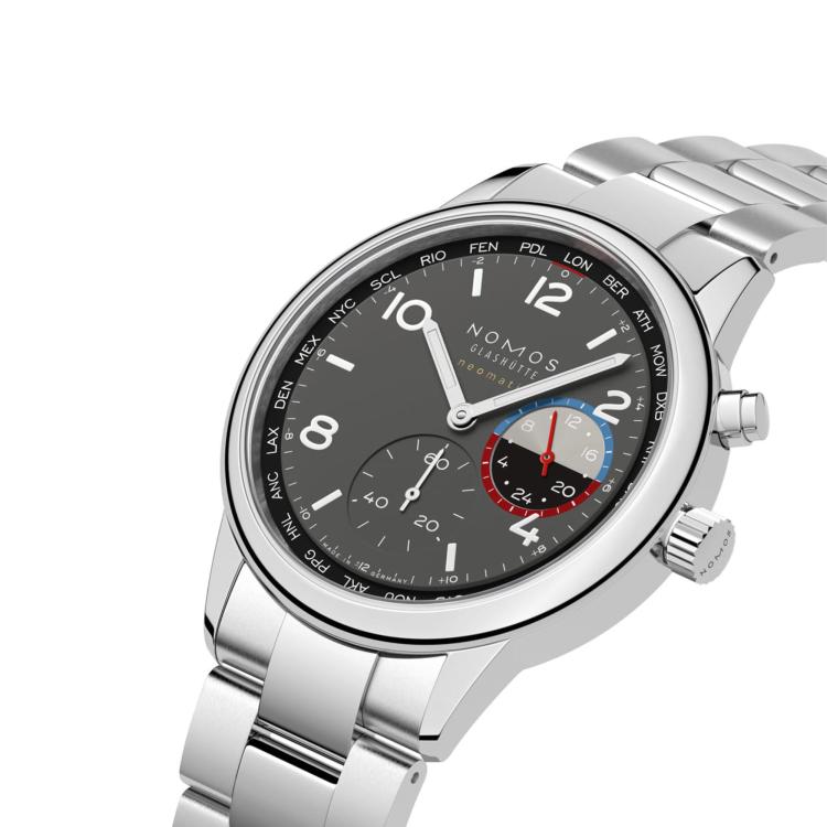 NOMOS Glashütte Club Sport Neomatik Weltzeit Volcano - Bild 3 