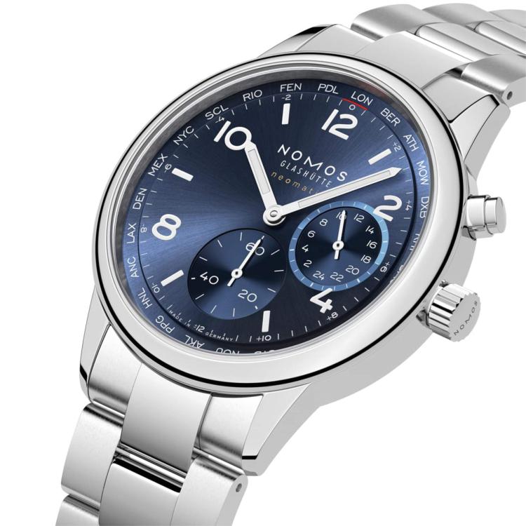 NOMOS Glashütte Club Sport Neomatik Weltzeit blau - Bild 3 