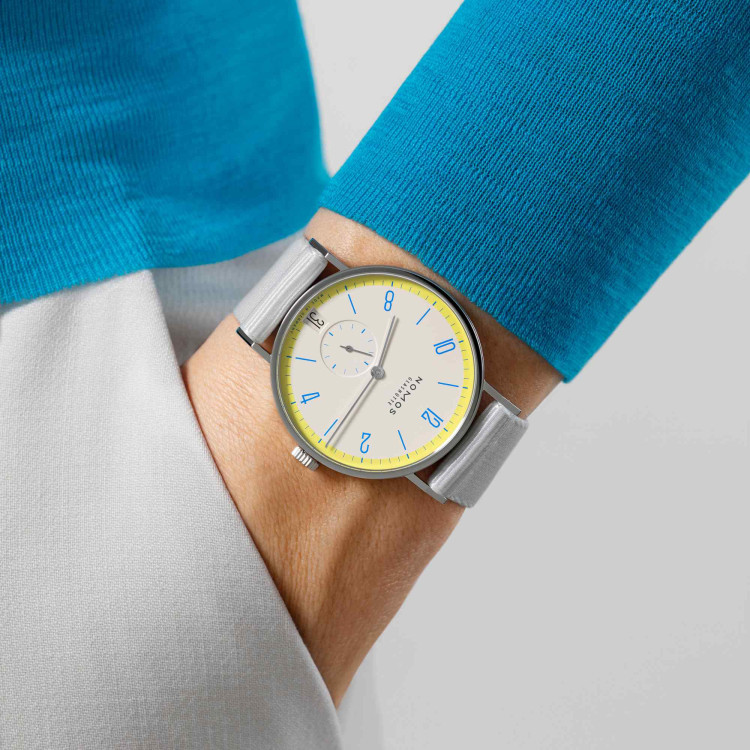 NOMOS Glashütte Tangente 38 Datum Lemonbiscuit  - Bild 6 