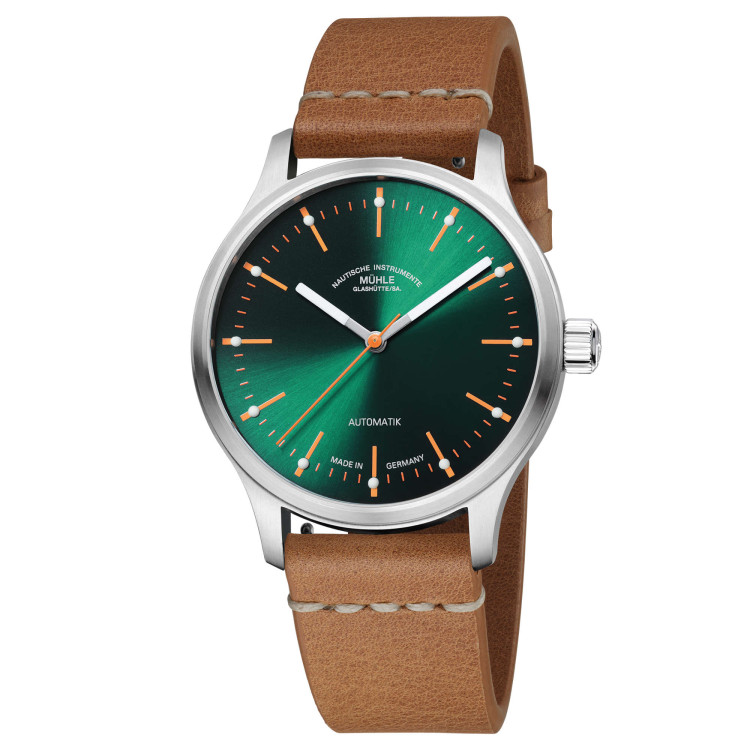 Automatik, Damenuhr- und Herrenuhruhr,  Mühle Glashütte Panova Grün 