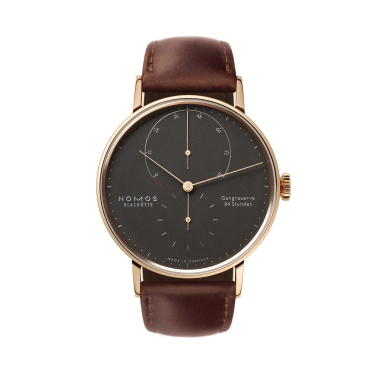 Unisex, Handaufzug,  NOMOS Glashütte Lambda 39 samtschwarz 