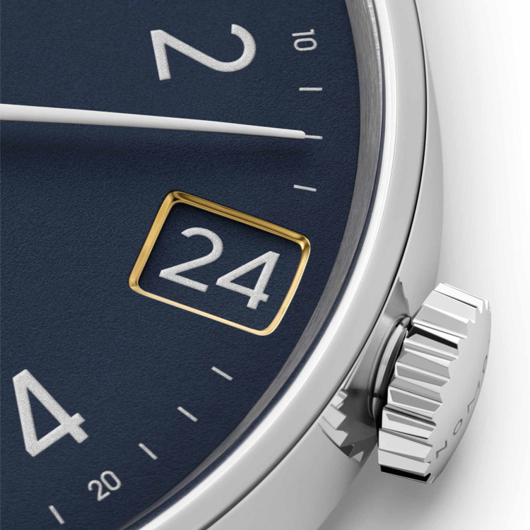 NOMOS Glashütte Minimatik 39 Datum blau - Bild 5 