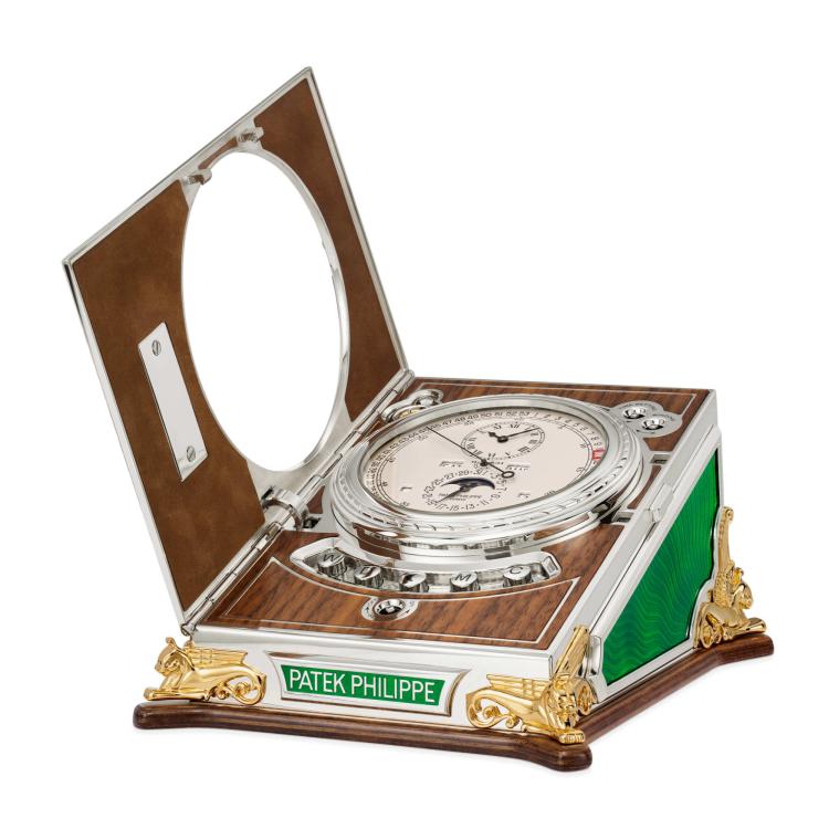 Handaufzug,  Patek Philippe Komplizierte Tischuhr 