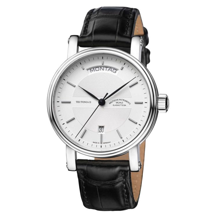 Unisex, Automatik,  Mühle Glashütte Teutonia II Tag/Datum 