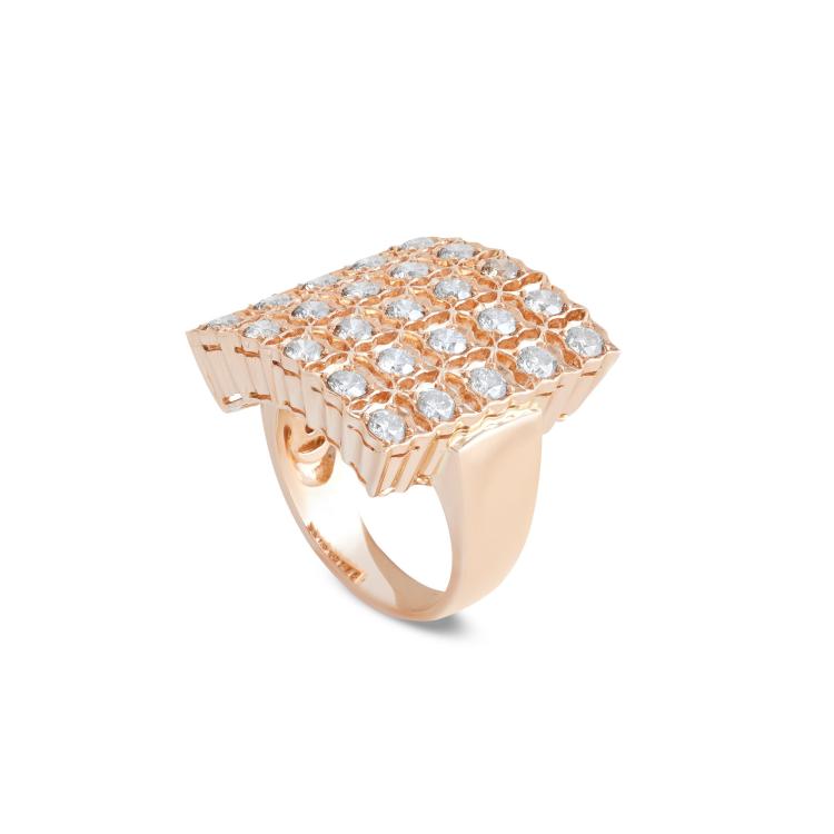 Ringe, Roségold,  Grimaldo Palazzo Ring 