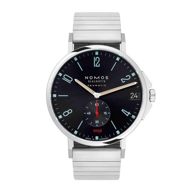 Unisex, Automatik,  NOMOS Glashütte Tangente Sport neomatik 42 Datum blauschwarz 