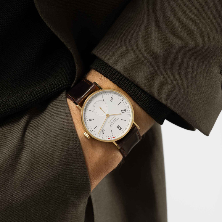 NOMOS Glashütte Tangente Gold Neomatik 38 Update Doré - Bild 6 