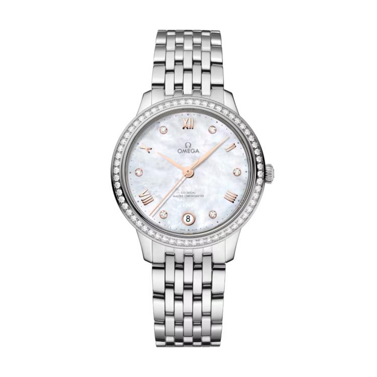 Damenuhr, Automatik,  Omega De Ville Prestige 