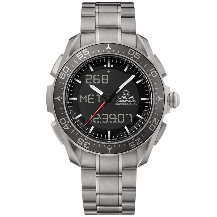 Herrenuhr, Quarzwerk,  Omega Speedmaster Skywalker X‑33 