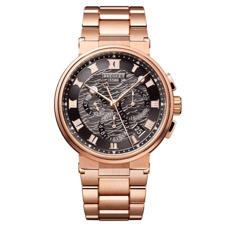 Automatik, Damenuhr- und Herrenuhruhr,  Breguet Marine Chronographe 5527 