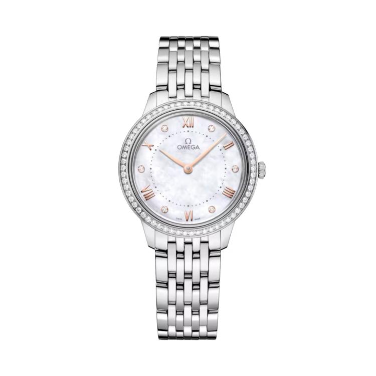Damenuhr, Quarzwerk,  Omega De Ville Prestige 