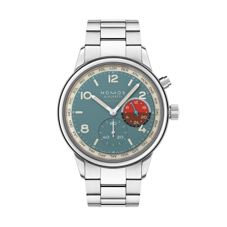 Unisex, Automatik,  NOMOS Glashütte Club Sport Neomatik Weltzeit Glacier 