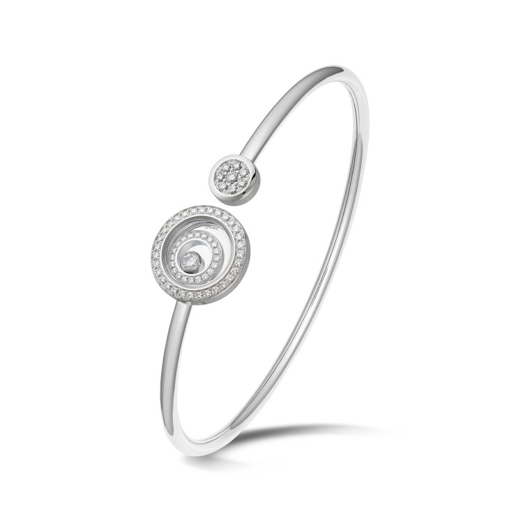 Armschmuck, Weißgold,  Chopard Happy Spirit Armreif 
