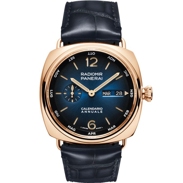 Herrenuhr, Automatik,  Panerai Radiomir Jahreskalender Goldtech™  