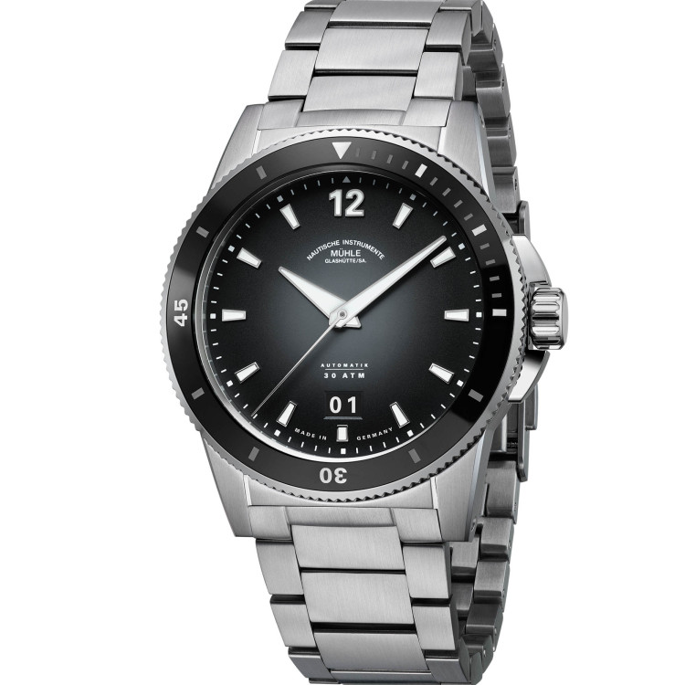 Automatik, Herrenuhr,  Mühle Glashütte Sportivo Grossdatum 