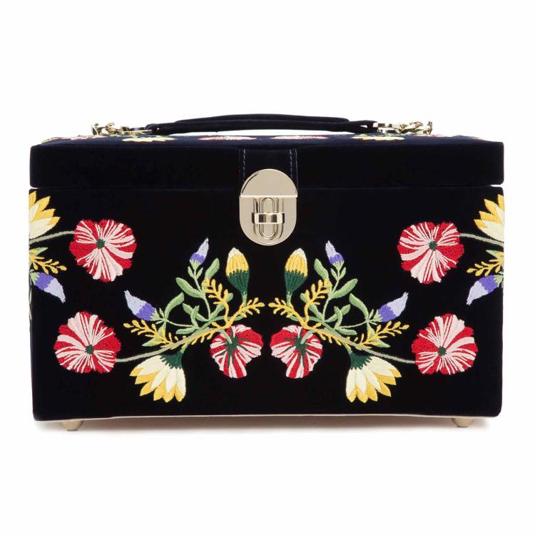  WOLF Zoe Medium Jewellery Case Indigo 