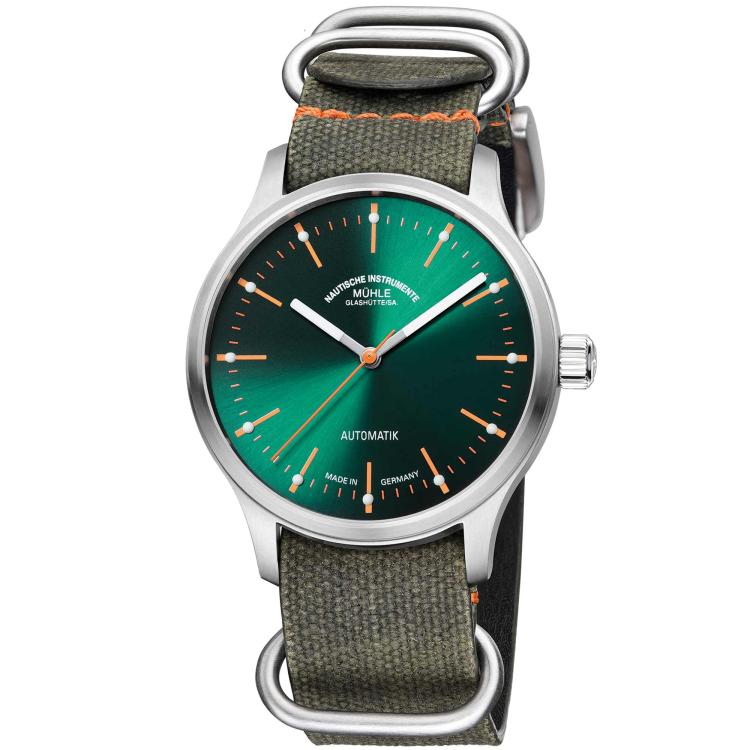 Unisex, Automatik,  Mühle Glashütte Panova Grün 