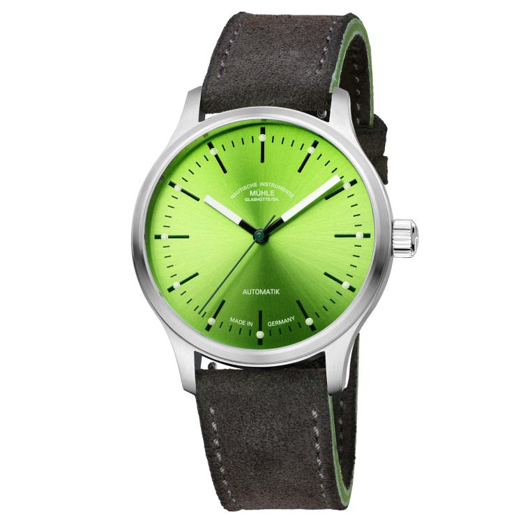 Unisex, Automatik,  Mühle Glashütte Panova Limettengrün 